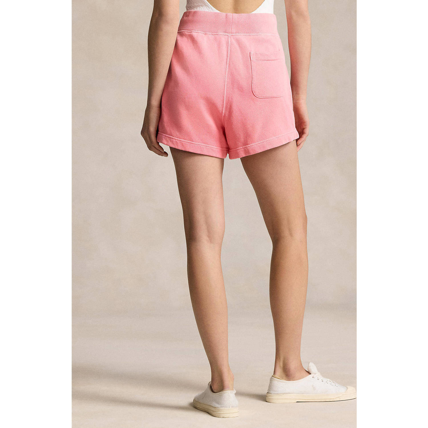 POLO Ralph Lauren high waist regular fit short met logo roze