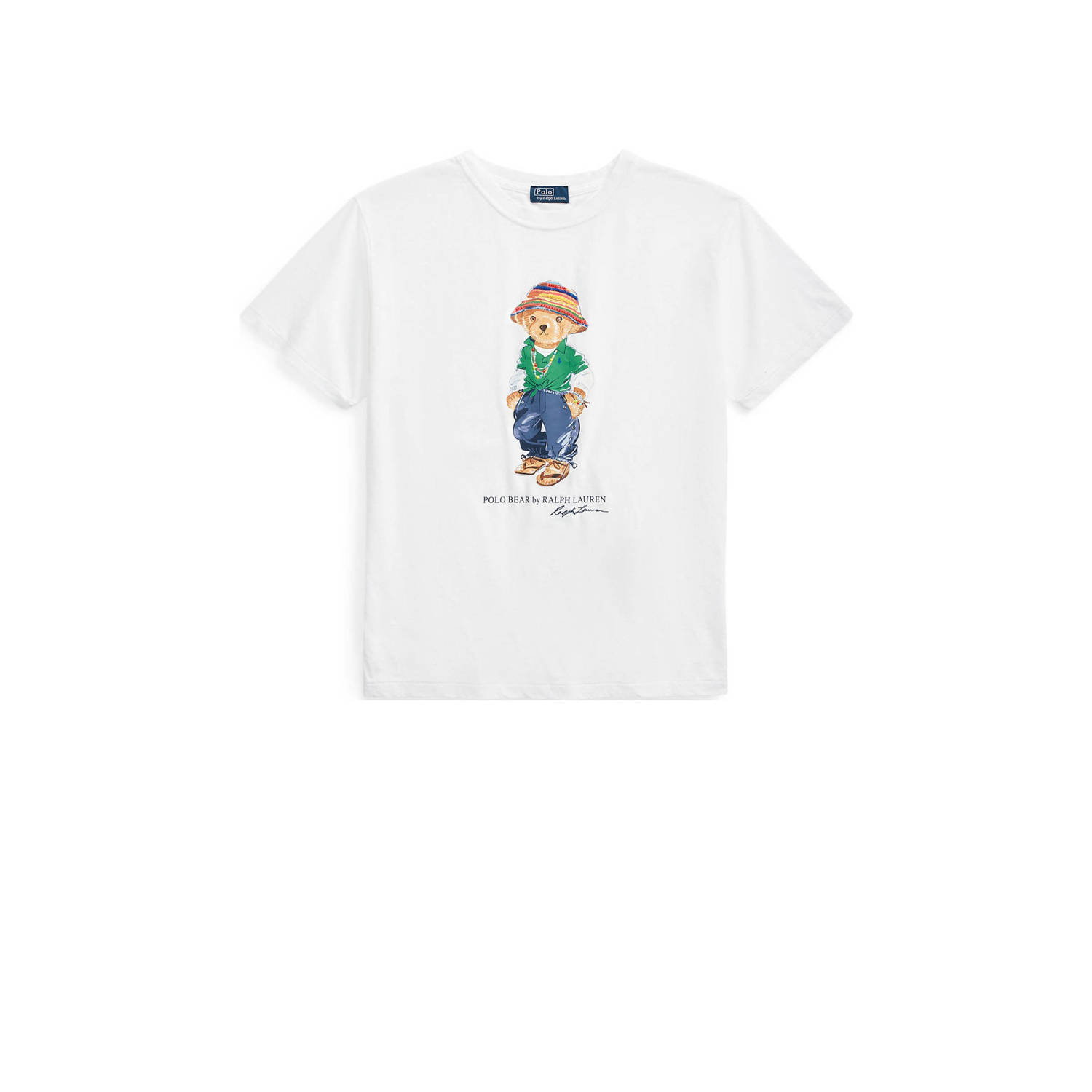 Polo Ralph Lauren T-shirt met motief- en labelprint model 'Beach'