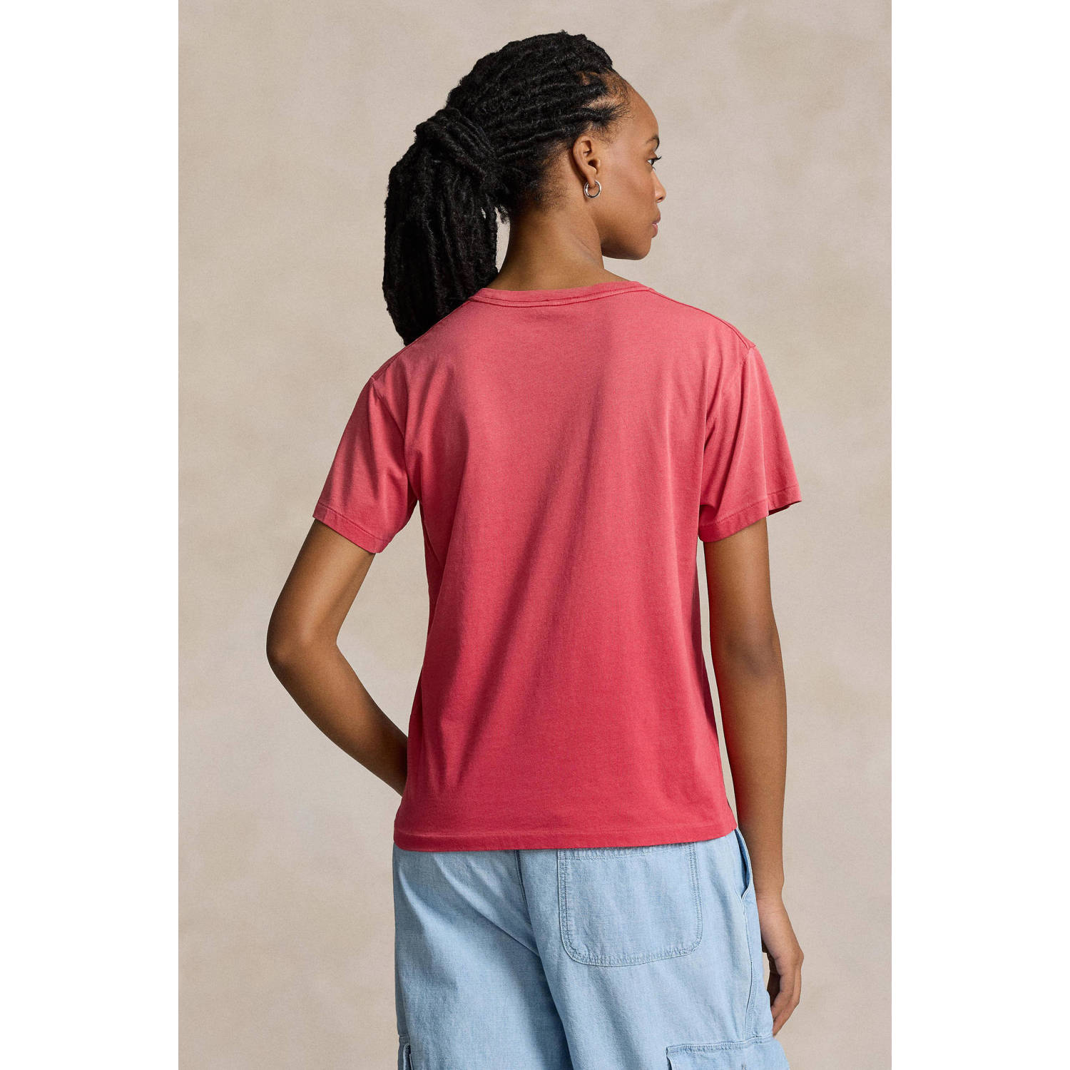 POLO Ralph Lauren T-shirt met printopdruk rood