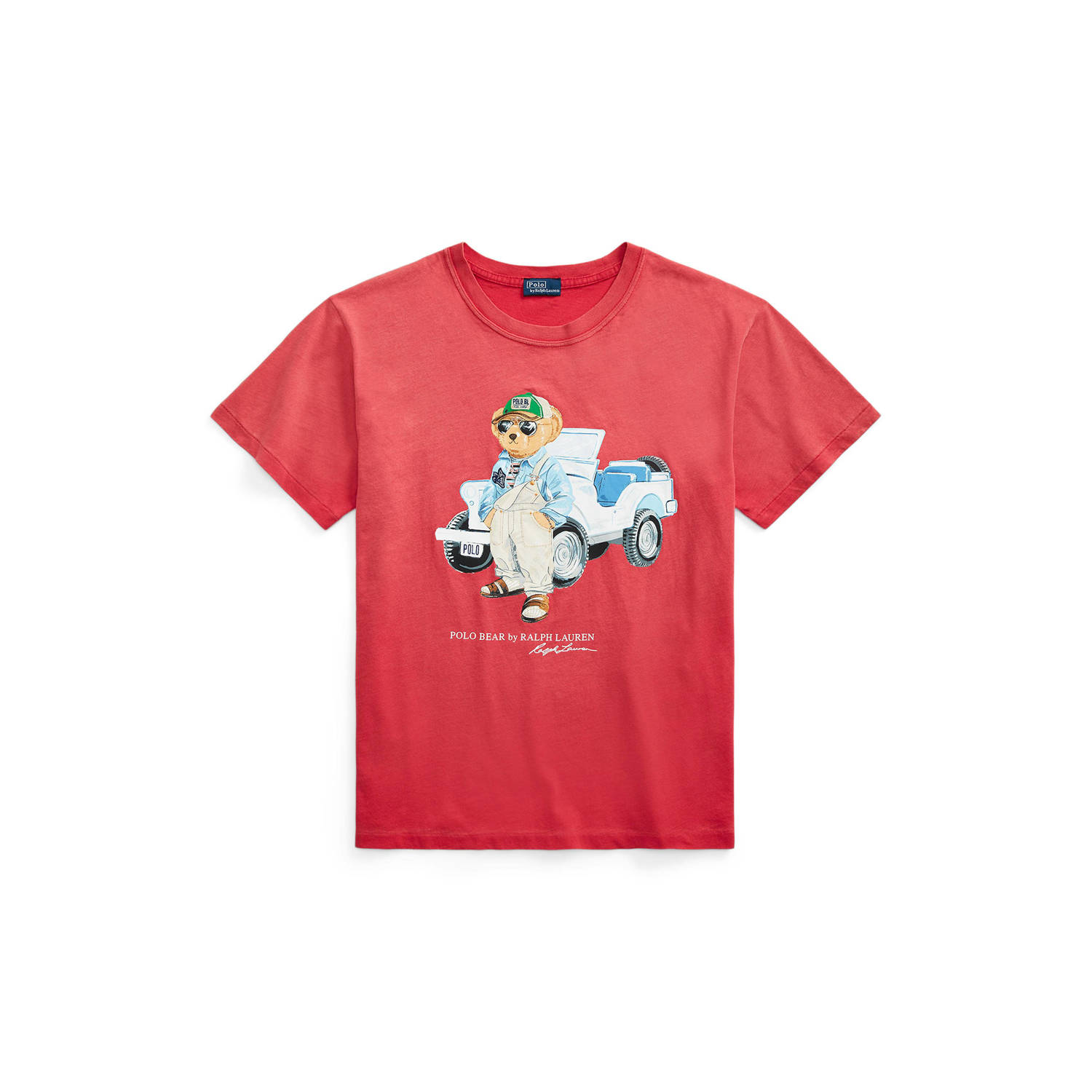 Polo Ralph Lauren T-shirt met motief- en labelprint model 'TRUCK'