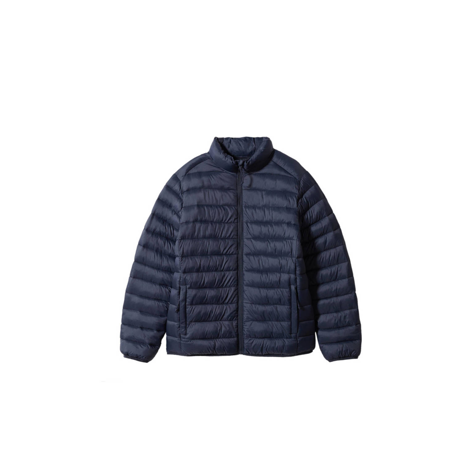 Mango Kids gewatteerde tussenjas donkerblauw