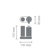 thumbnail: Brabantia SinkStyle zeepdispenser set - Mineral Infinite Grey (16cm)