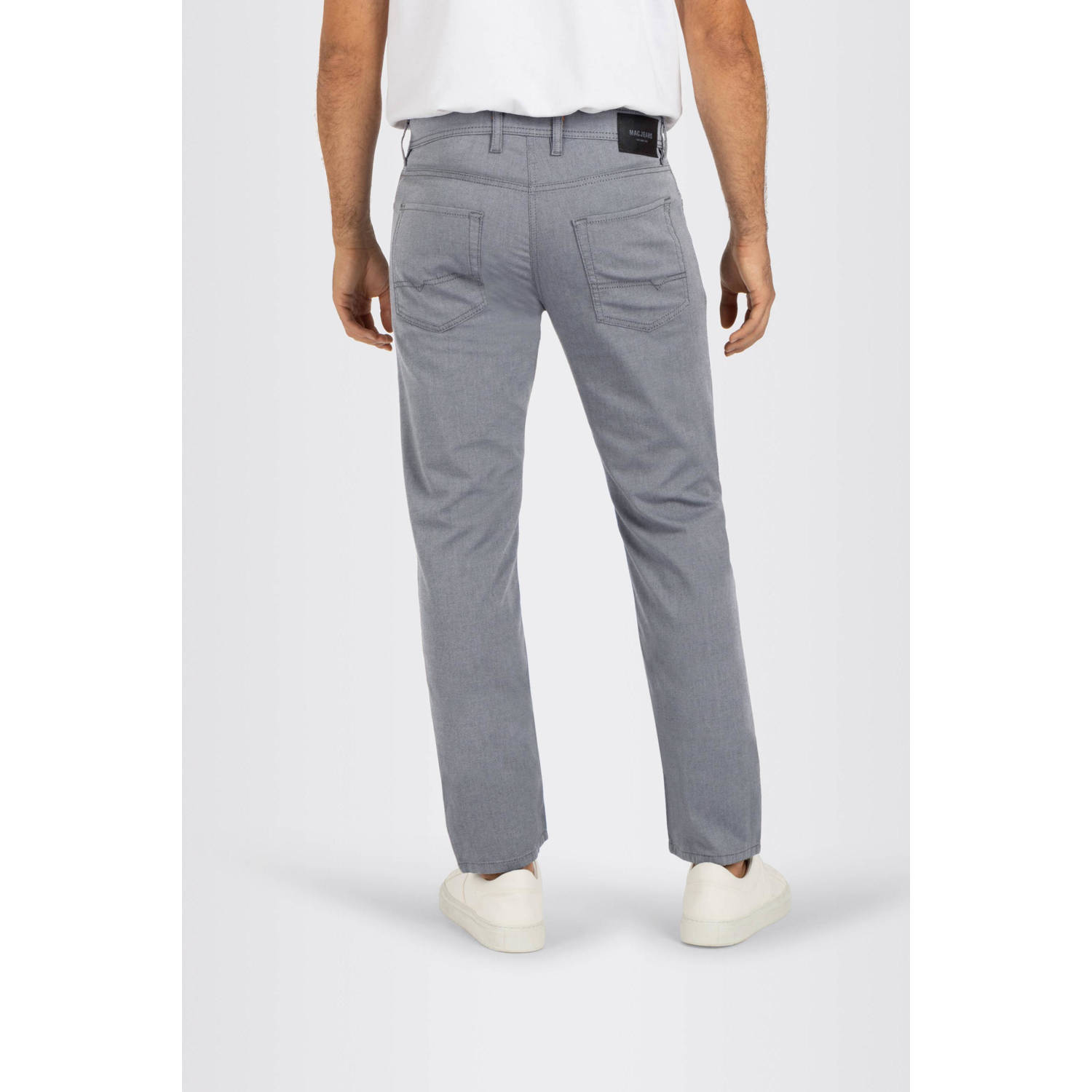 MAC straight fit broek Arne grijs