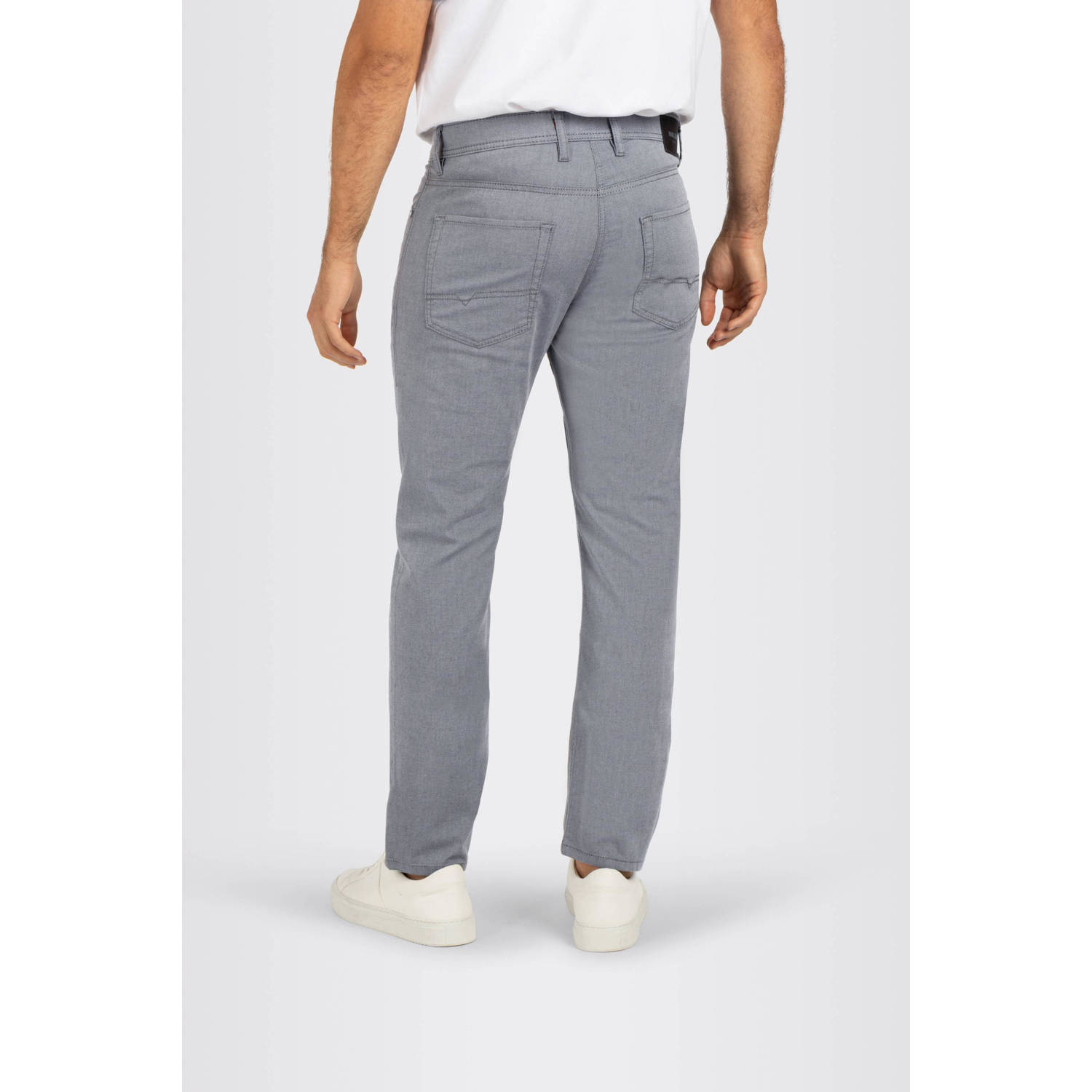 MAC straight fit broek Arne grijs