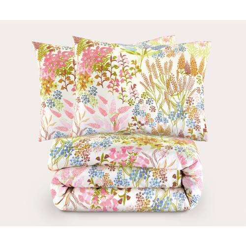 NOUS Living katoenen dekbedovertrek 2 persoons (200x220 cm) - Roze
