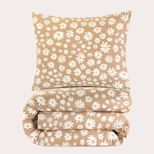 NOUS Living katoenen dekbedovertrek 1 persoons (140x220 cm) - Beige