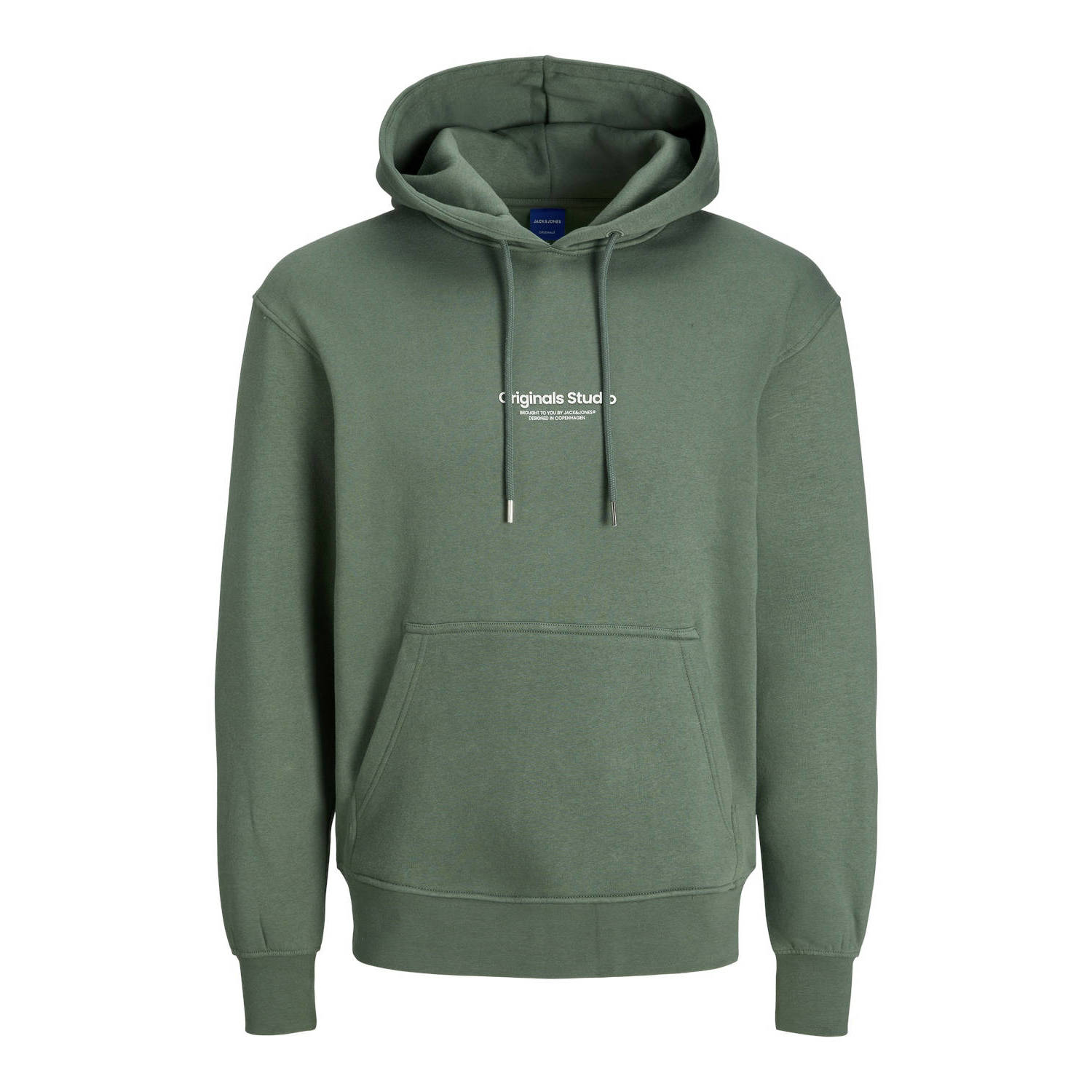 JACK & JONES PLUS SIZE hoodie JCOLOGAN Plus Size met printopdruk groen