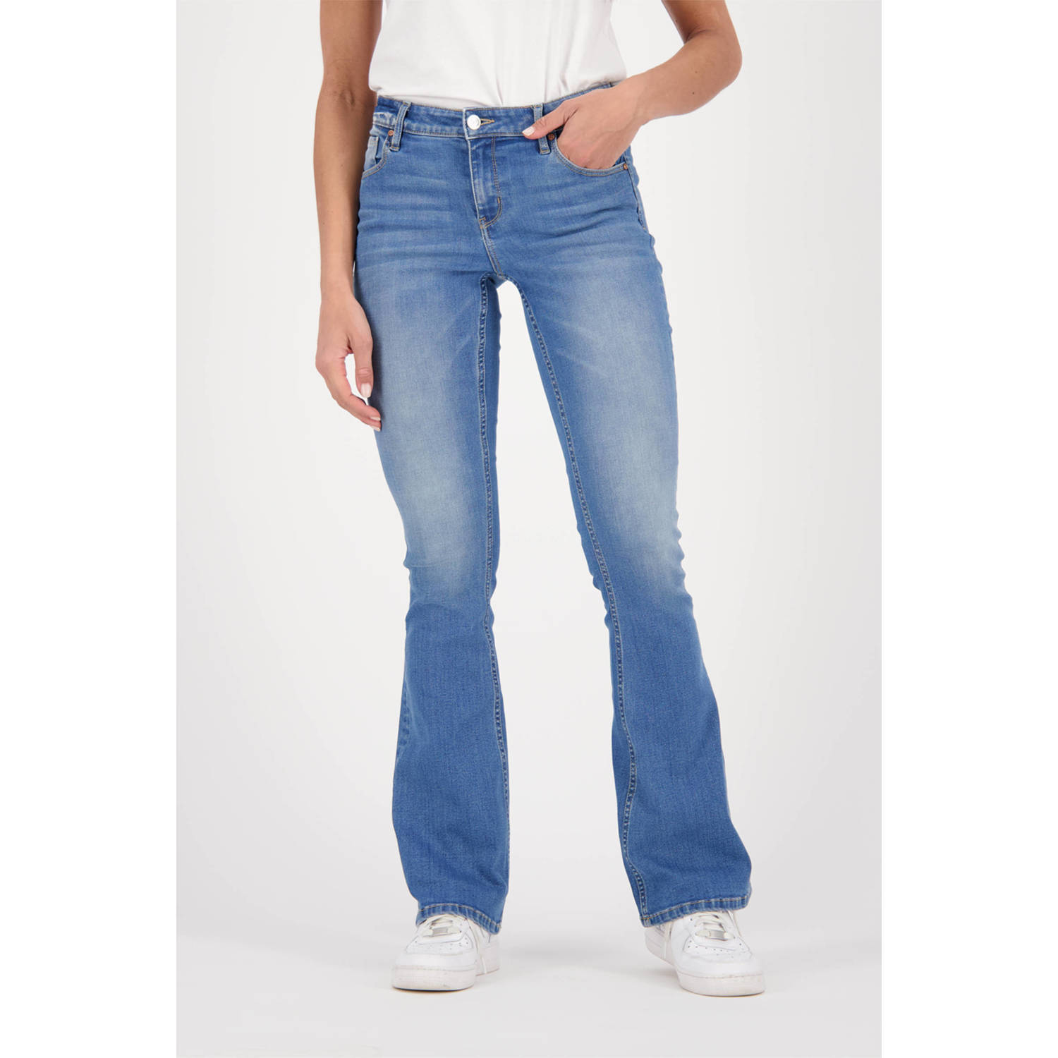 Raizzed high waist flared jeans Eclipse medium blue denim