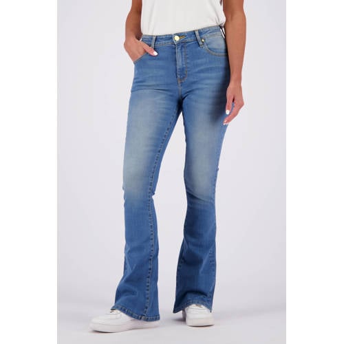 Raizzed high waist flared jeans Sunrise light blue denim afbeelding