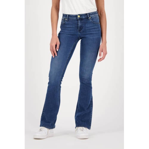 Raizzed flared jeans dark blue denim afbeelding