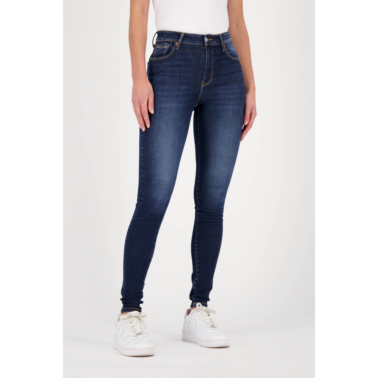 Raizzed high waist skinny jeans Blossom dark blue denim