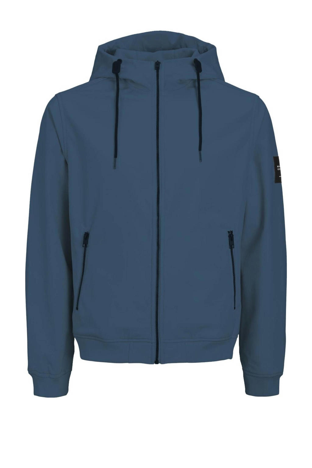 JACK & JONES ESSENTIALS softshell jas JJEBASIC met logo ensign blue