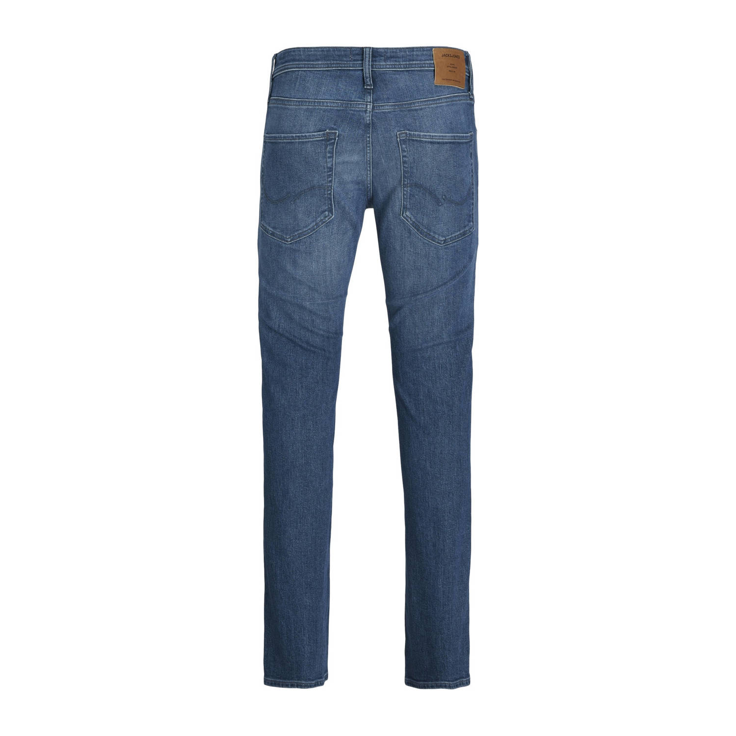 JACK & JONES JEANS INTELLIGENCE slim fit jeans JJITIM 784 medium blauw