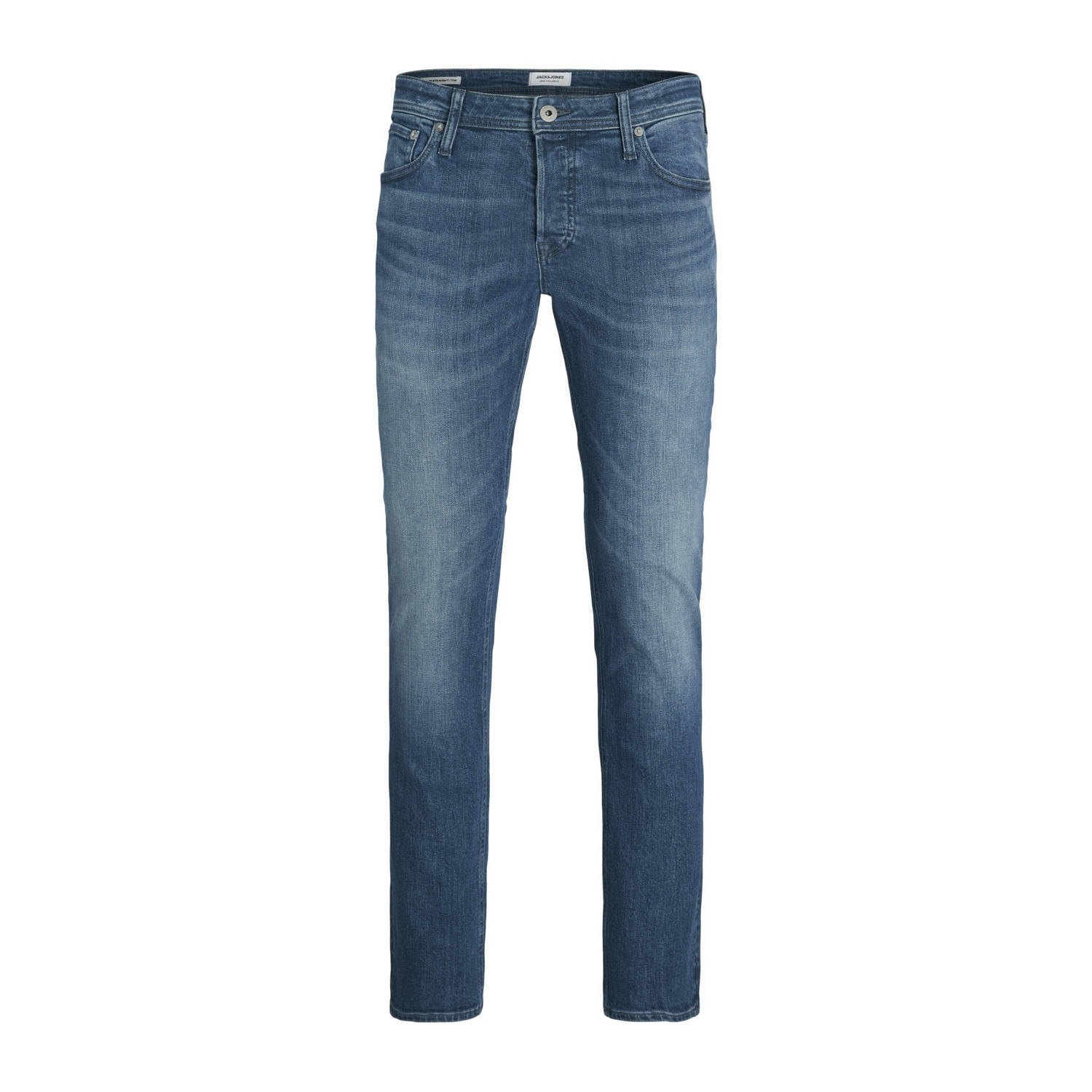 JACK & JONES JEANS INTELLIGENCE slim fit jeans JJITIM 784 medium blauw