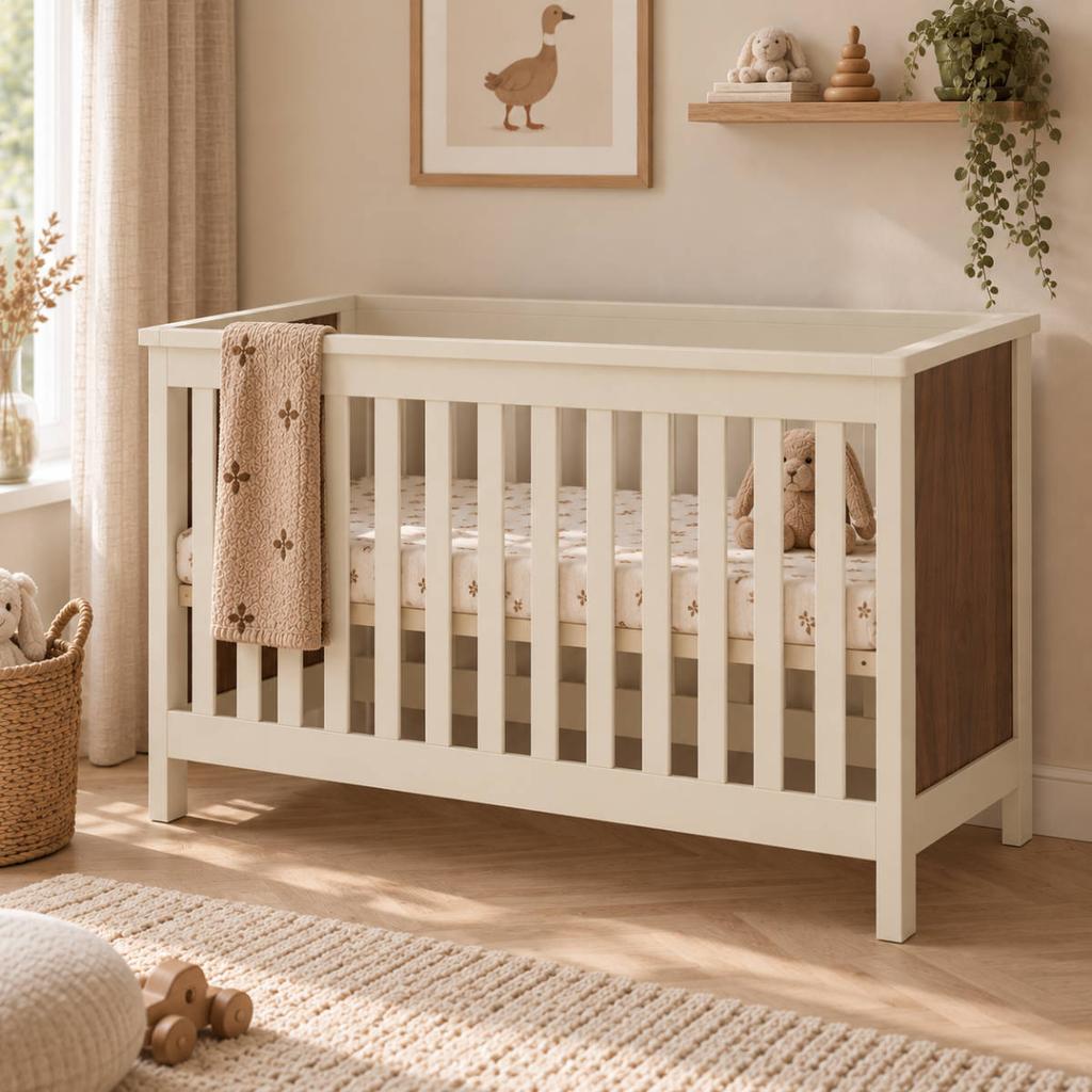 Cabino Born Lucky Baby Bed Dallas Walnut
