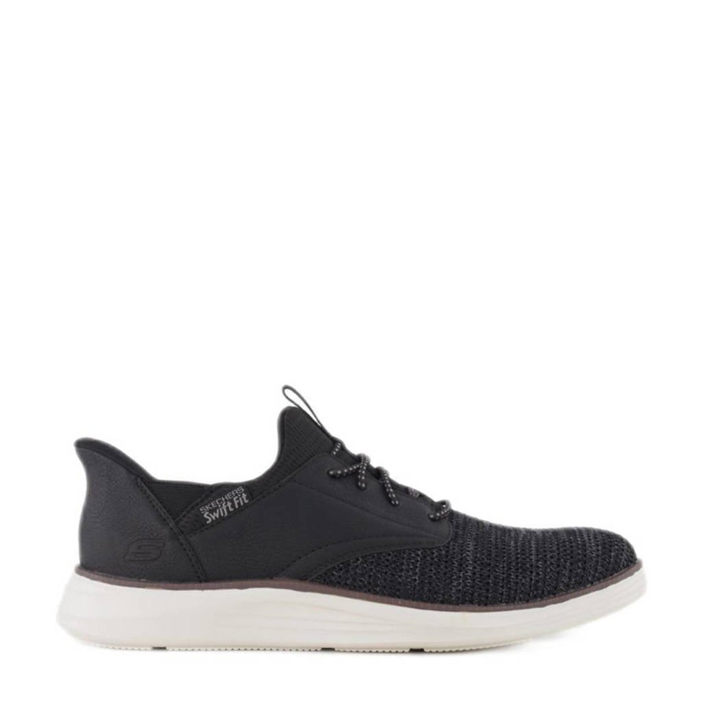 Skechers Swift fit Larsin sneakers zwart wehkamp