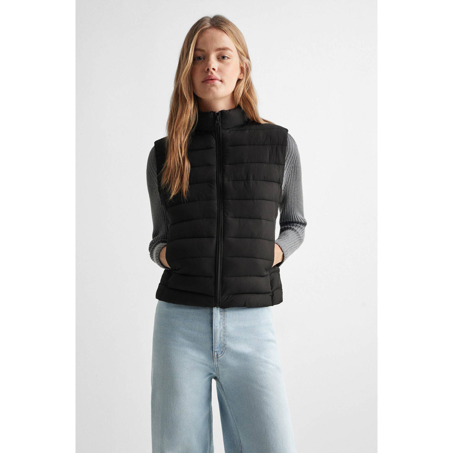 Mango Kids bodywarmer zwart