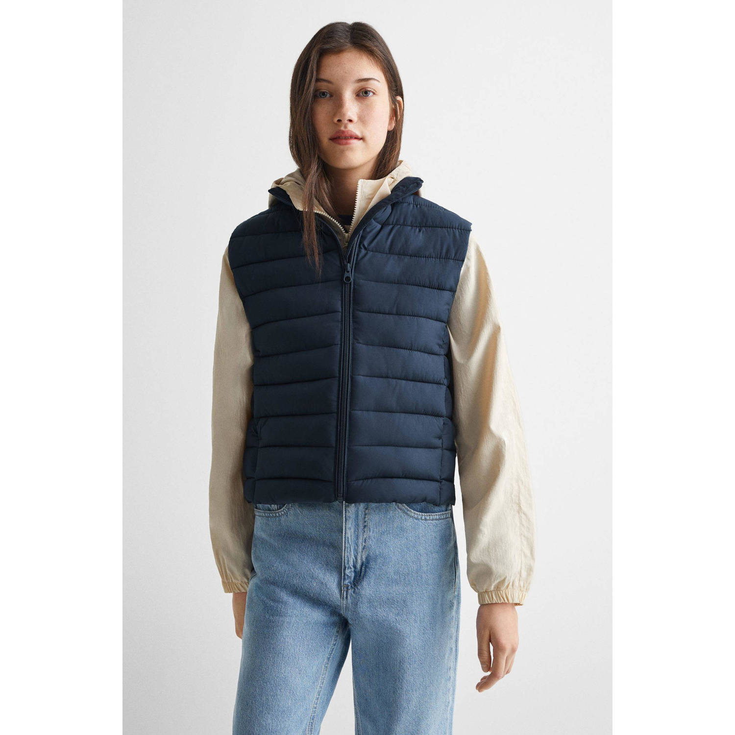 Mango Kids bodywarmer donkerblauw