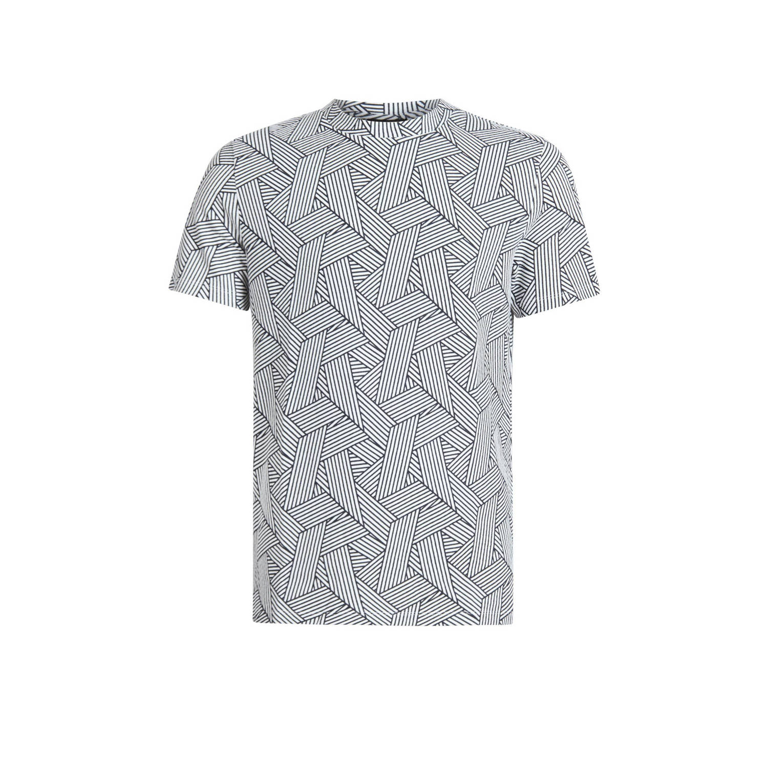 Shoeby regular fit T-shirt met all over print white