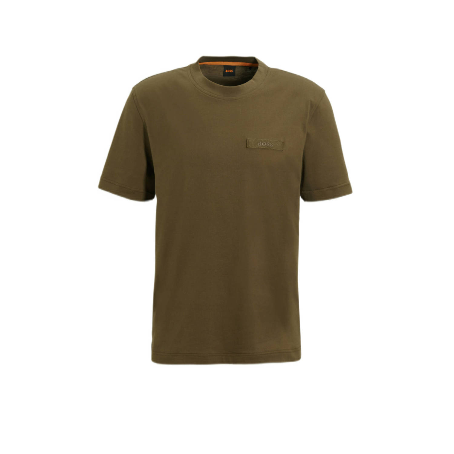 BOSS T-shirt met logo bruin