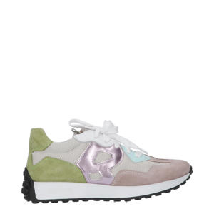   suède sneakers lichtroze