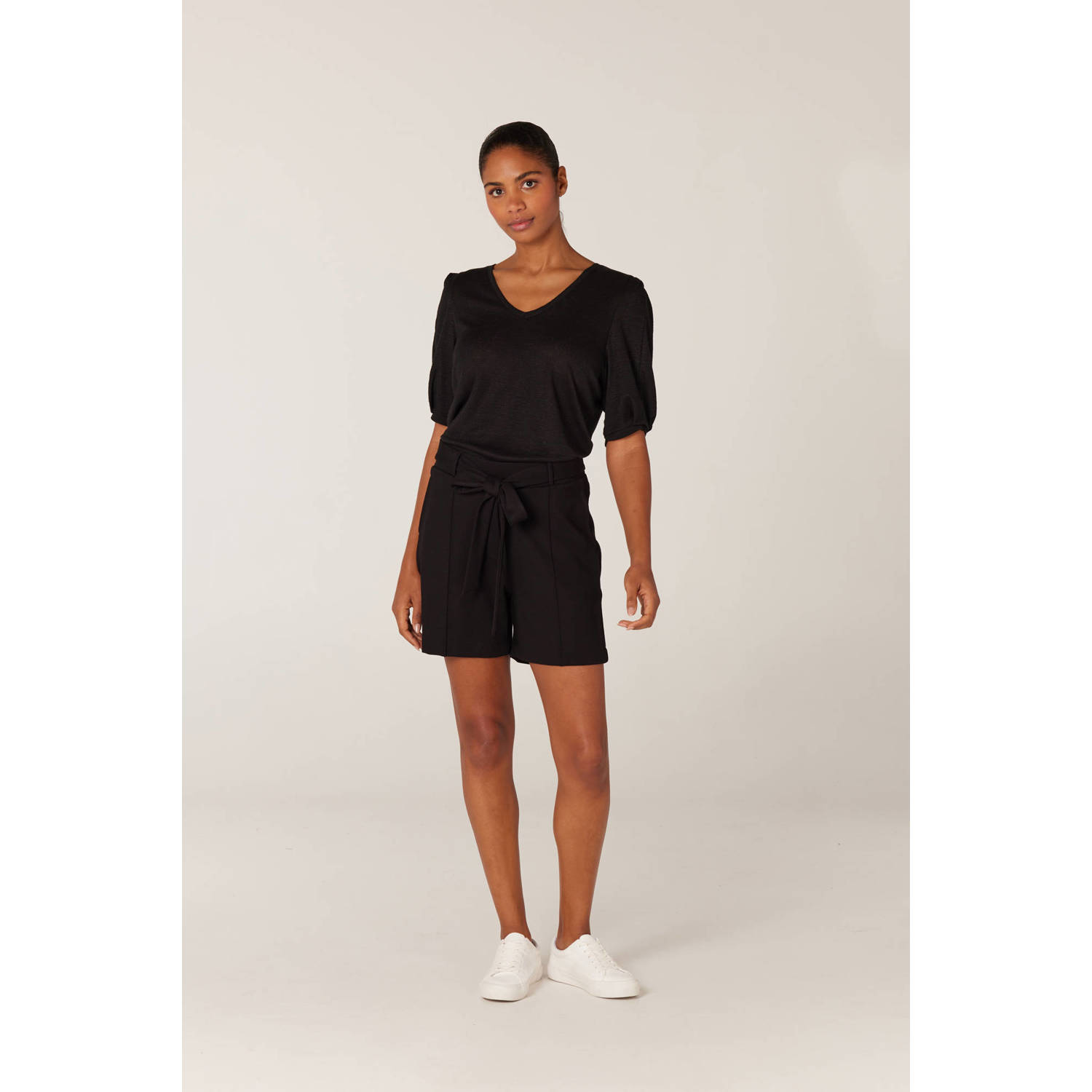 JANSEN Amsterdam loose fit short zwart