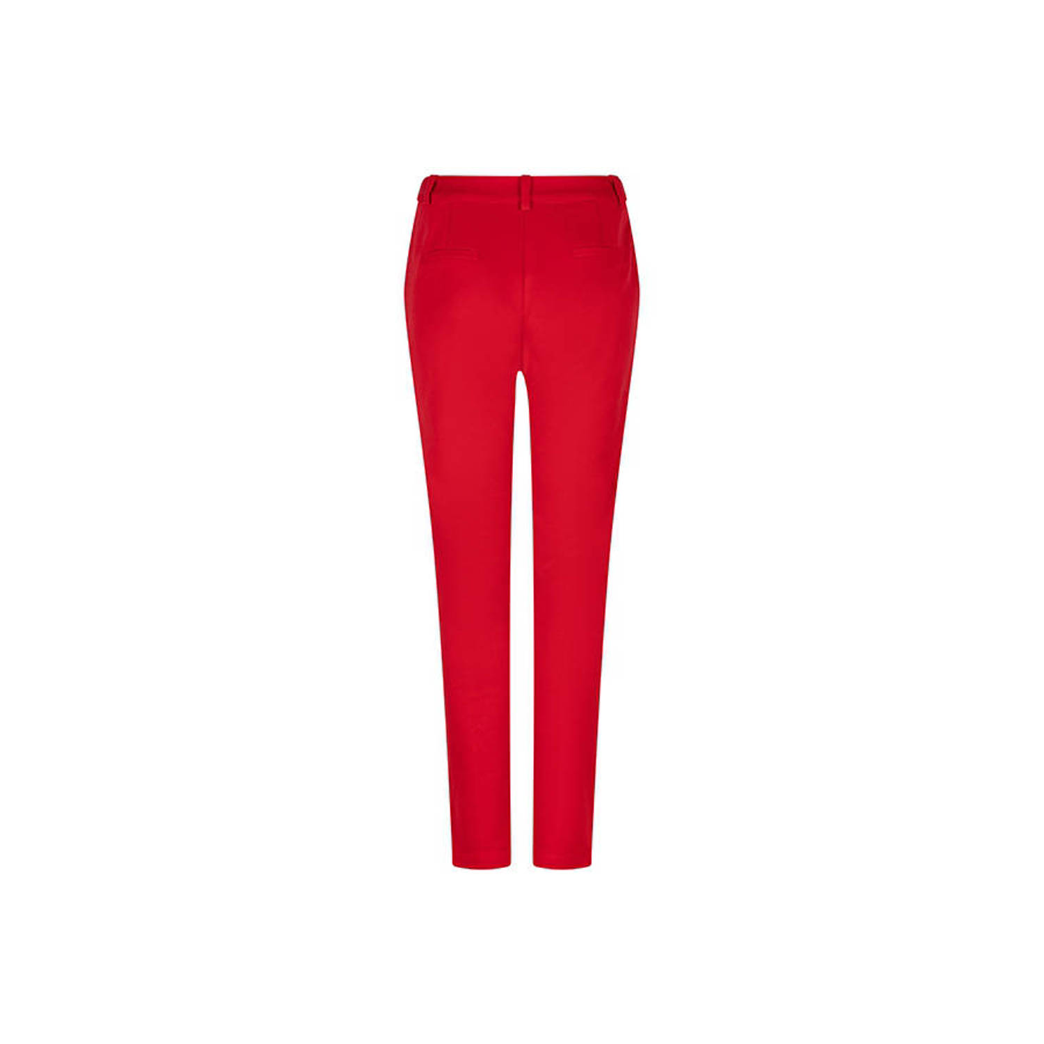 Lofty Manner slim fit pantalon Kaisa rood
