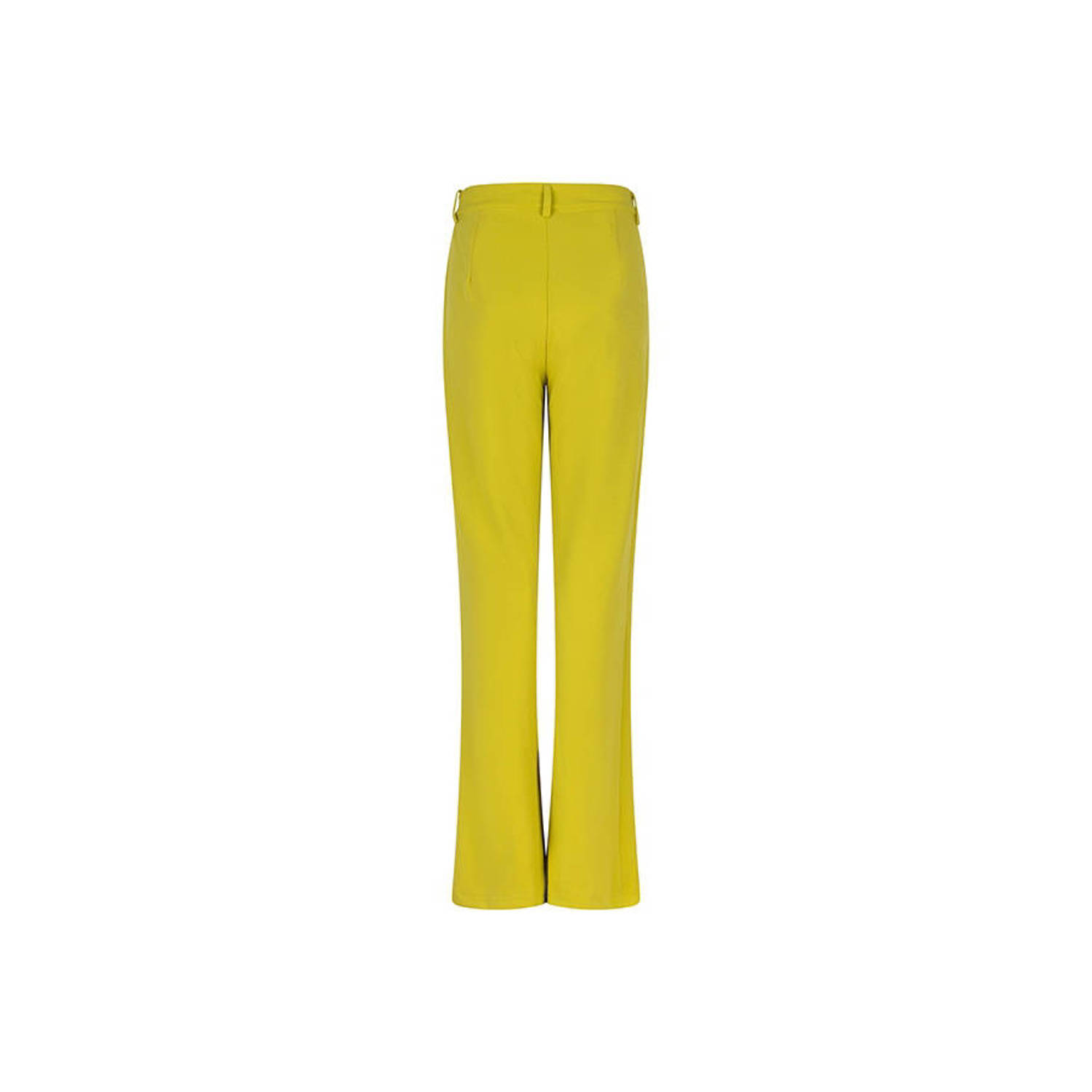 Lofty Manner flared pantalon Miko limegroen