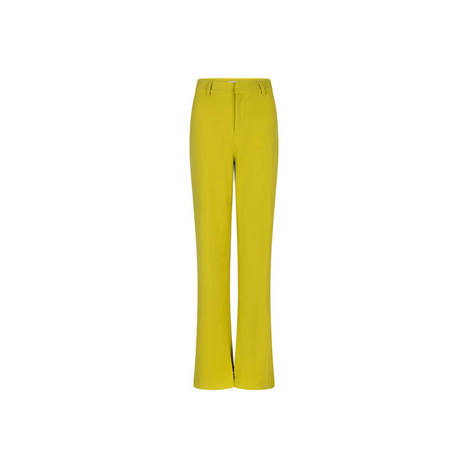 Lofty Manner flared pantalon Miko limegroen