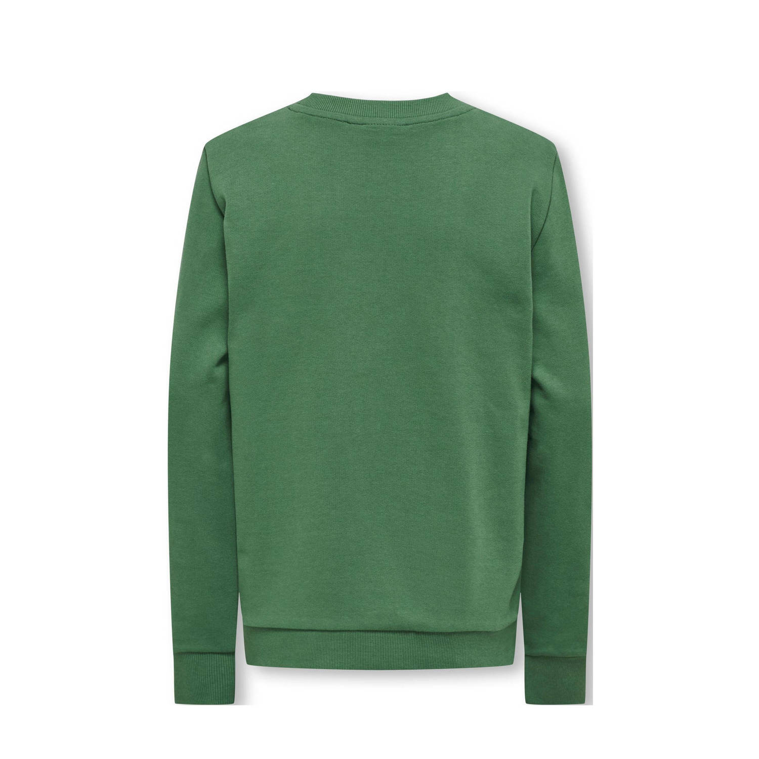 ONLY KIDS BOY sweater KOBHERMAND met printopdruk groen