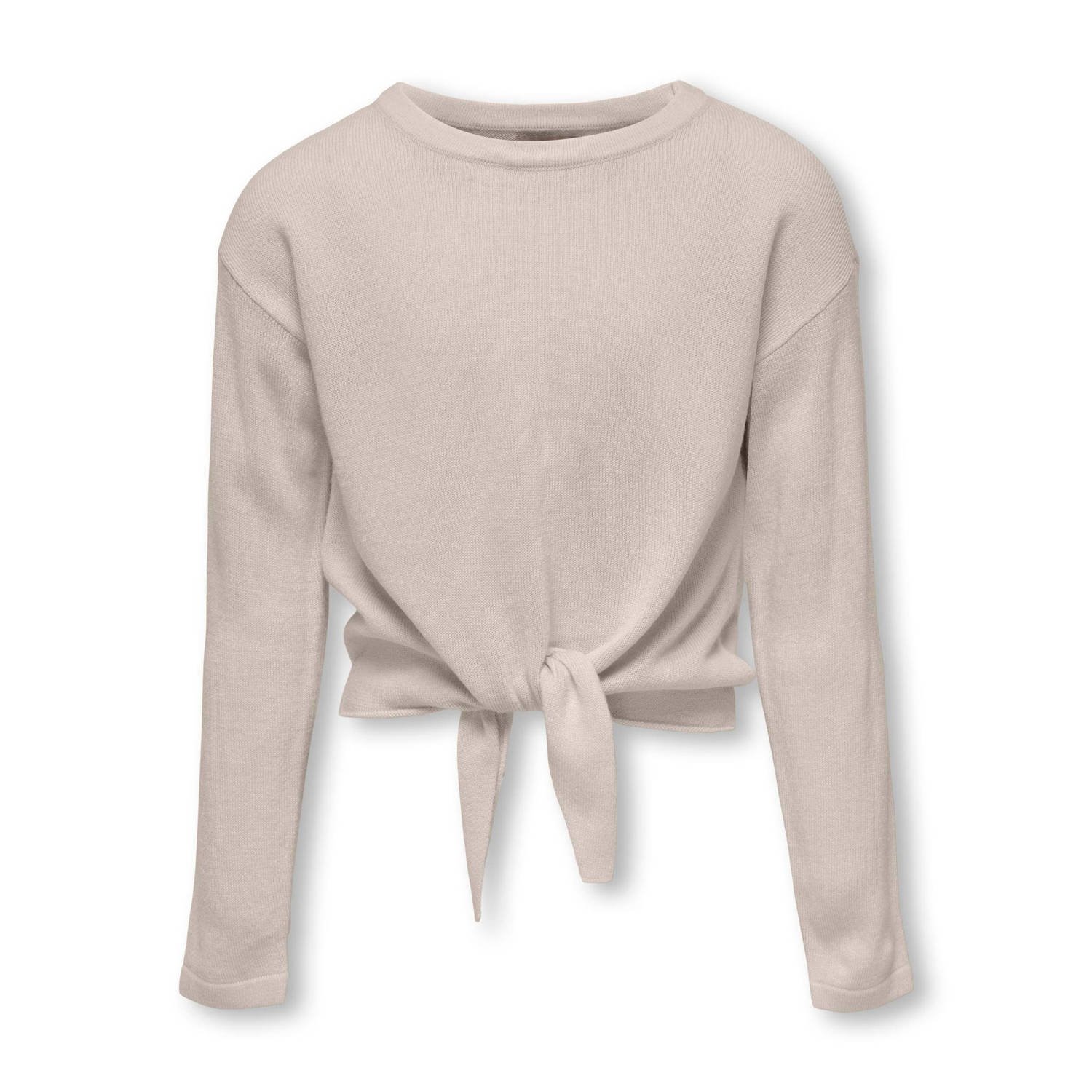 ONLY KIDS GIRL fijngebreide trui KOGNEWAMALIA beige