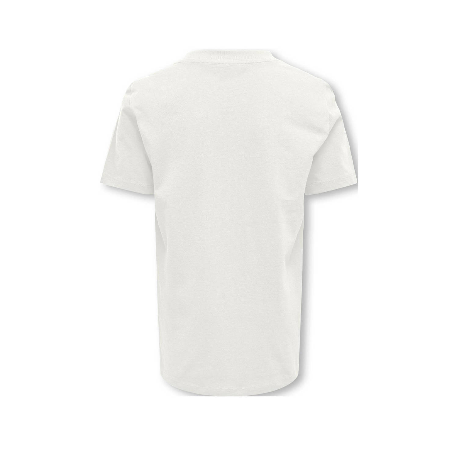 ONLY KIDS BOY T-shirt KOBMARINUS met tekst wit