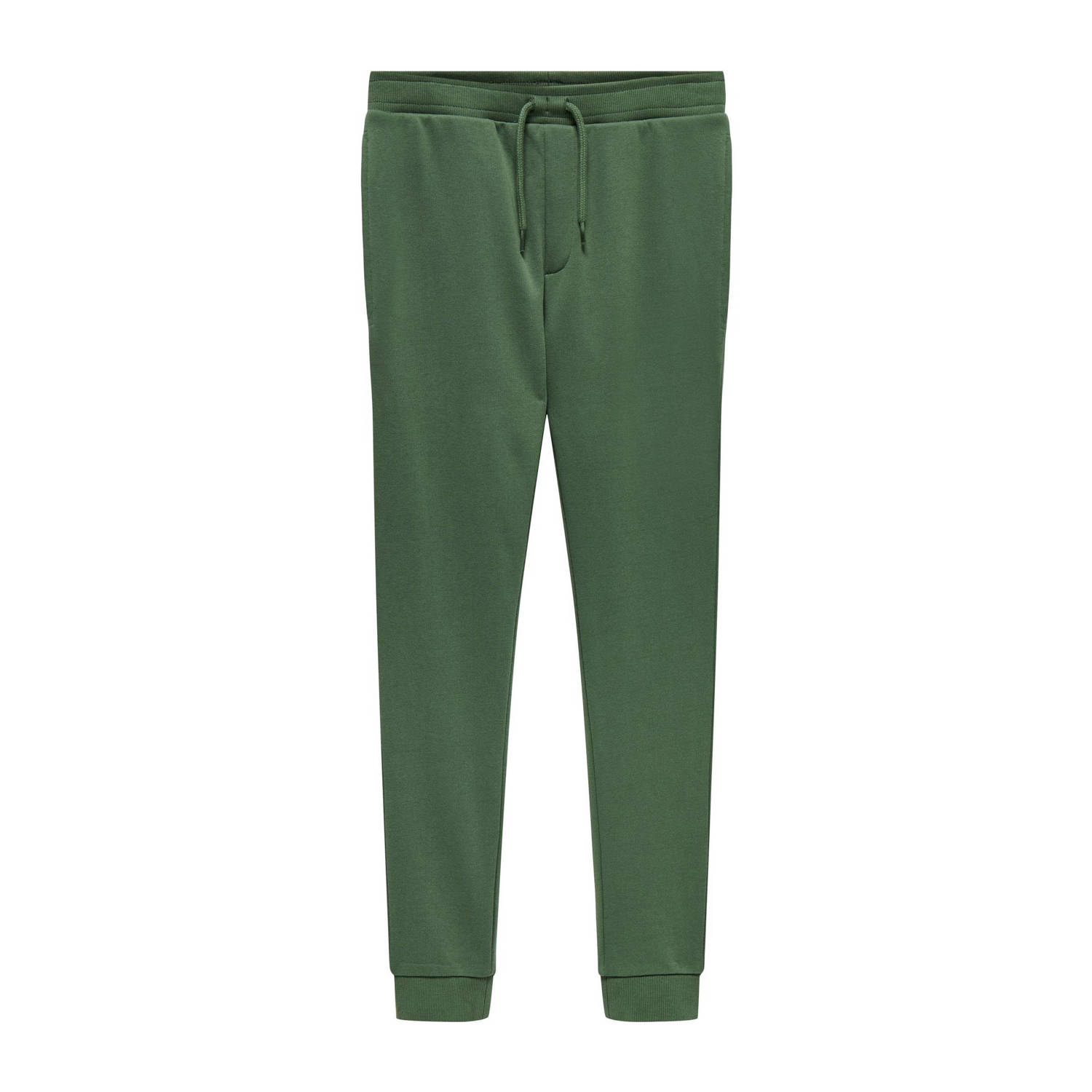 Only KIDS BOY slim fit joggingbroek KOBLASSI groen Jongens Sweat Effen 134