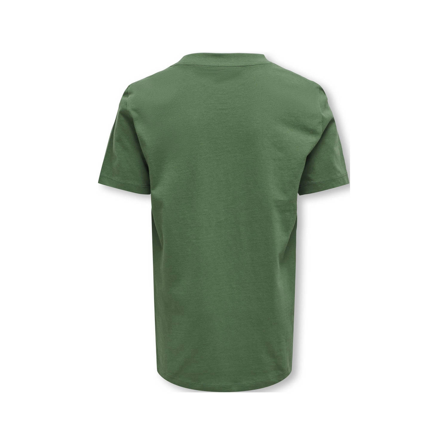 ONLY KIDS BOY T-shirt KOBMARINUS met tekst groen