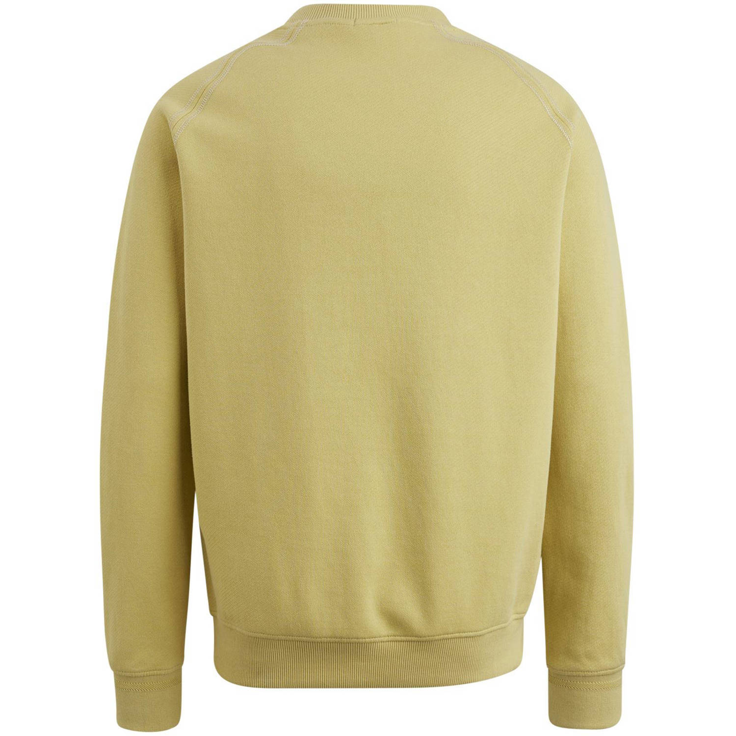 Cast Iron sweater met logo geel
