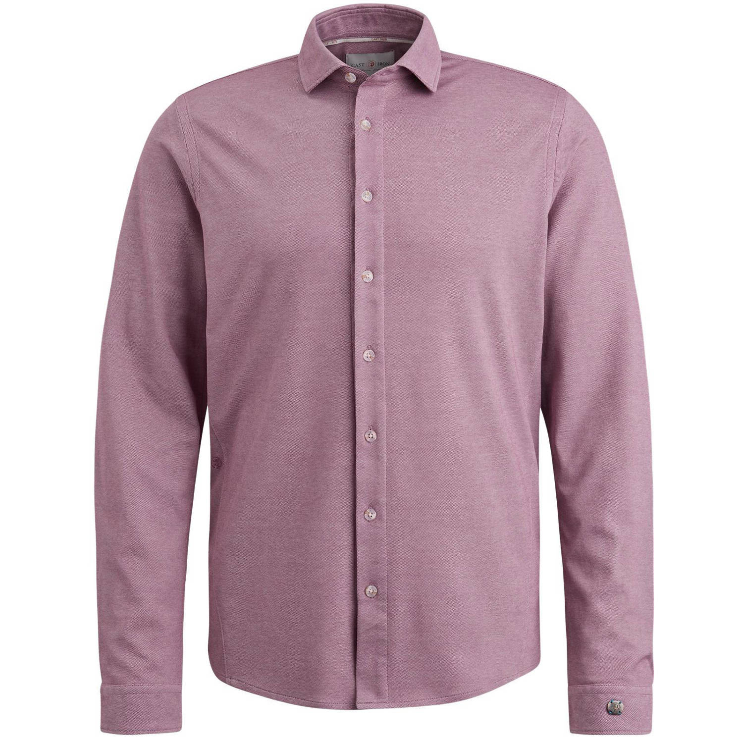Cast Iron regular fit overhemd roze