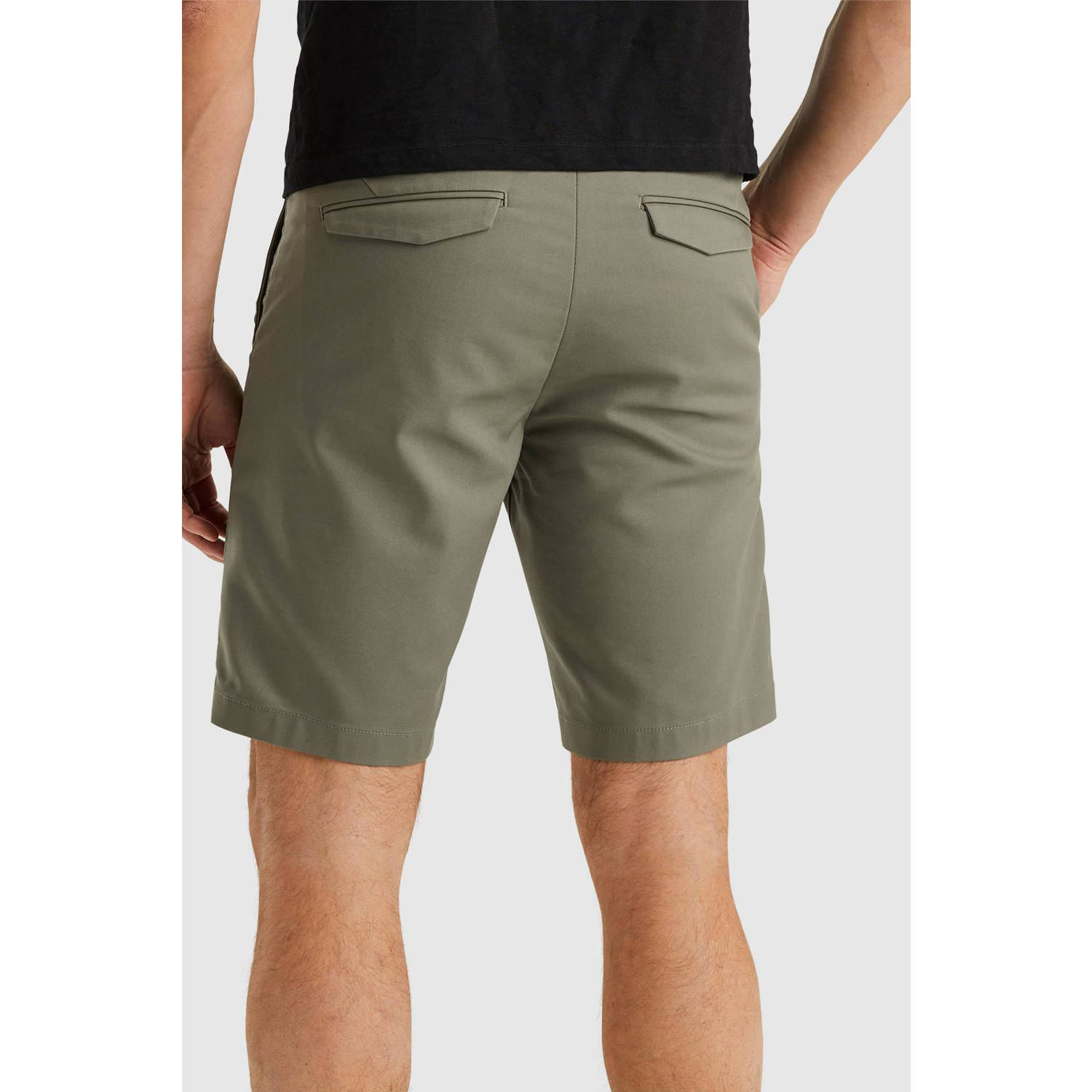 CAST IRON Heren Broeken Riser Shorts Comfort Stretch Grijs