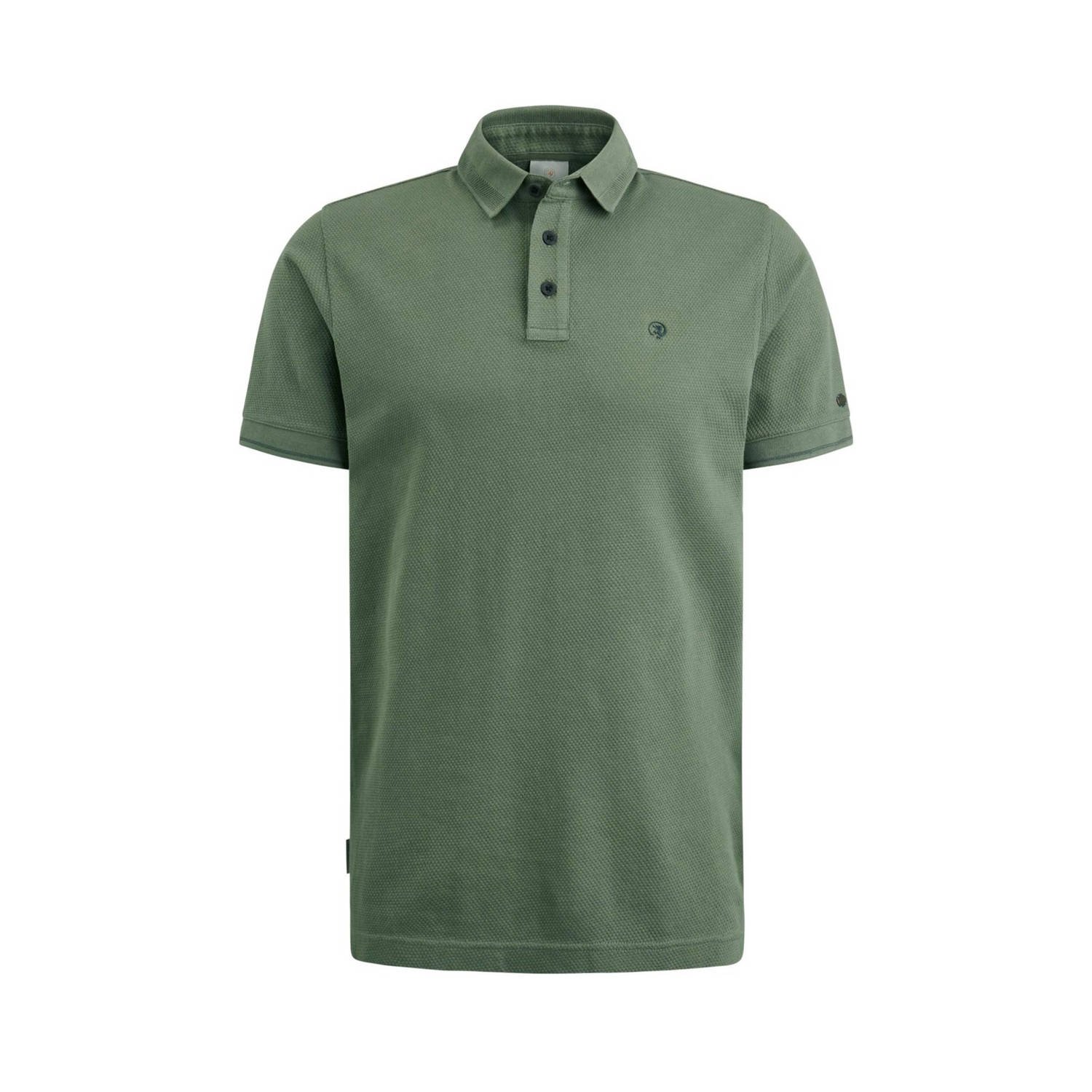 CAST IRON Heren Polo's & T-shirts Short Sleeve Polo Popcorn Groen