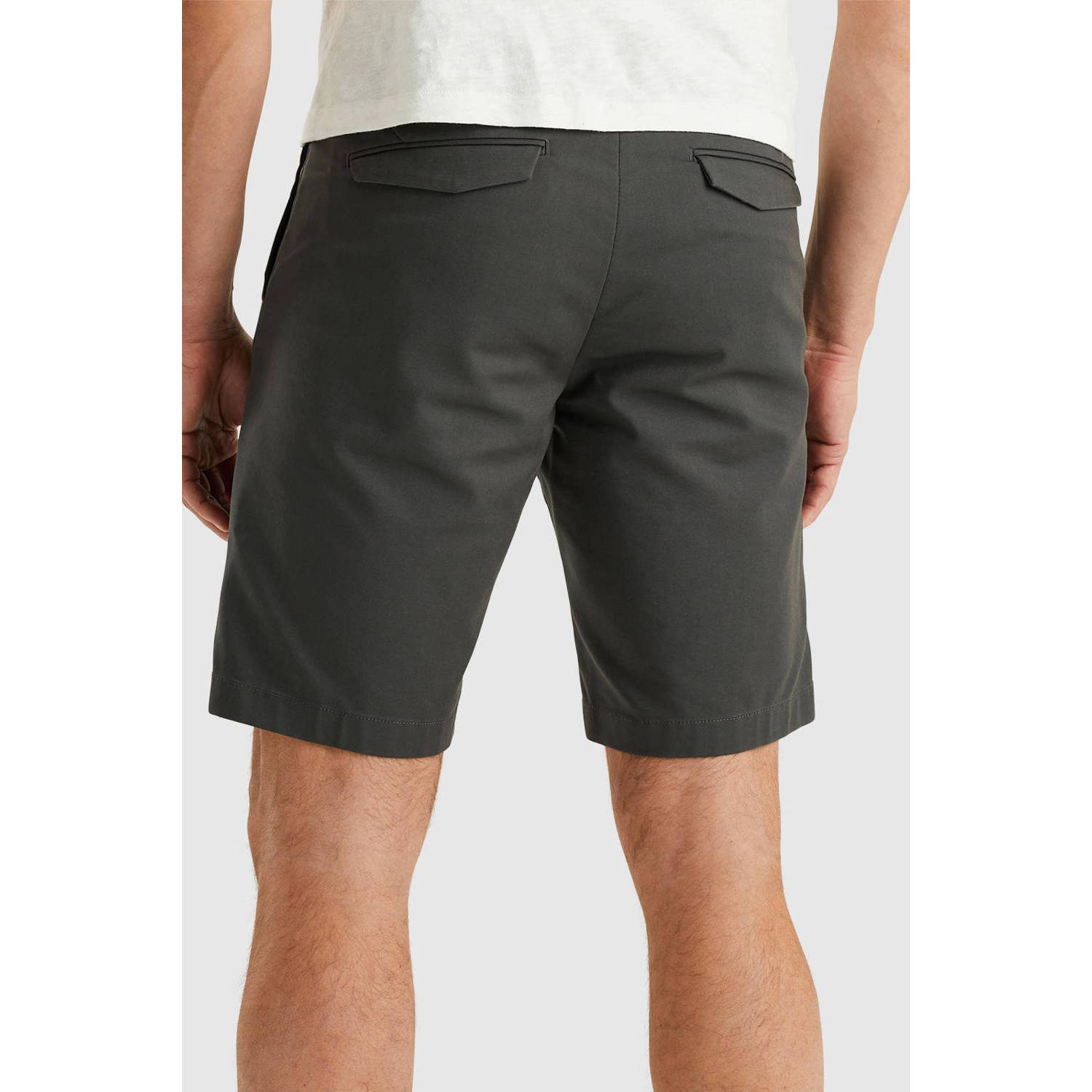 Cast Iron slim fit short RISER grijs