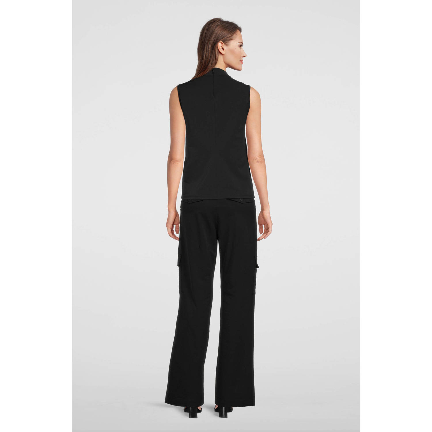 TQ-Amsterdam straight fit pantalon Kaat zwart