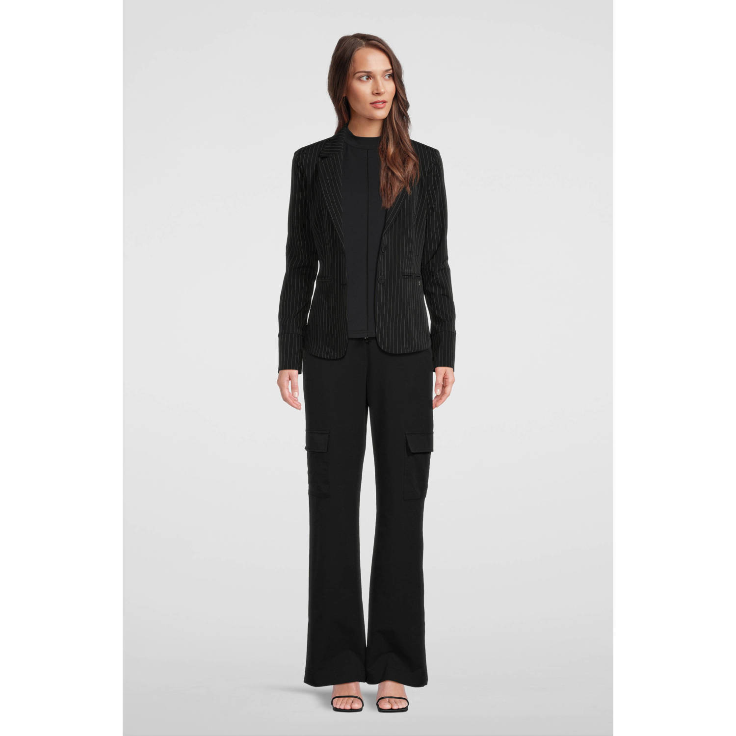 TQ-Amsterdam straight fit pantalon Kaat zwart