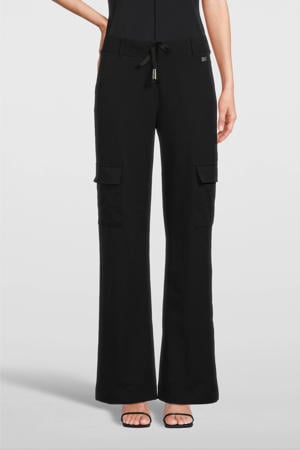 straight fit pantalon Kaat zwart