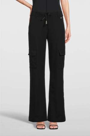 straight fit pantalon Kaat zwart