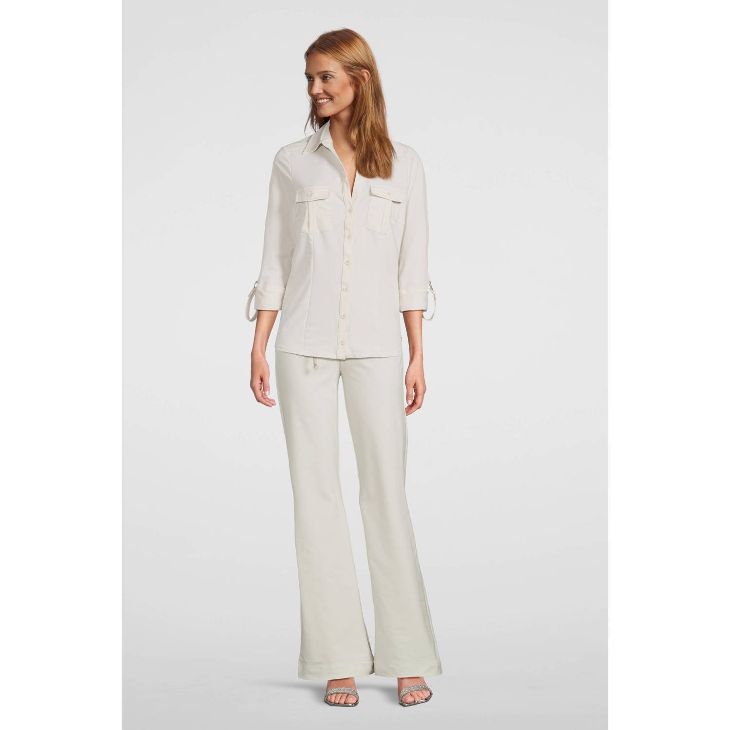 TQ-Amsterdam loose fit broek Romee creme
