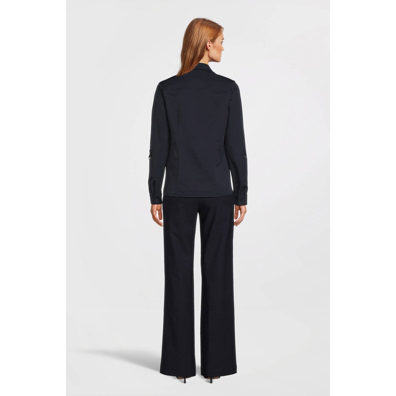 TQ-Amsterdam blouse Gwen O van travelstof donkerblauw