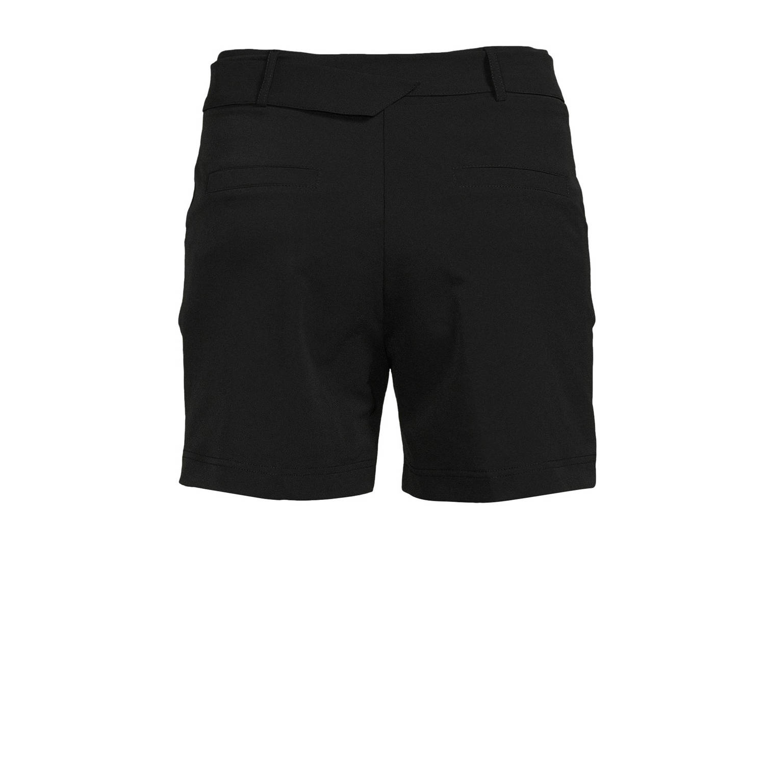 TQ-Amsterdam high waist straight fit broek Roos van travelstof zwart