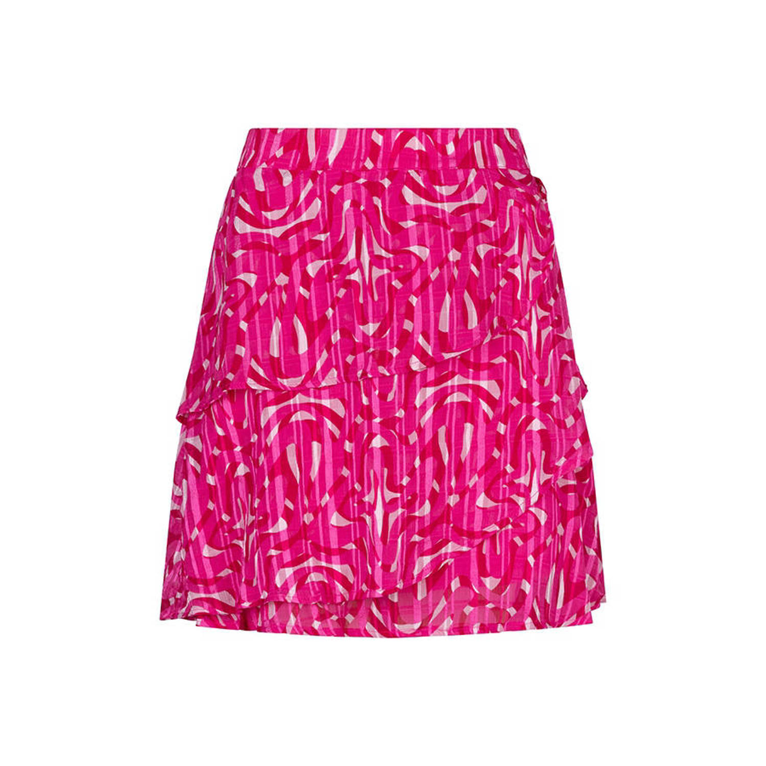 Lofty Manner rok Saige met all over print roze