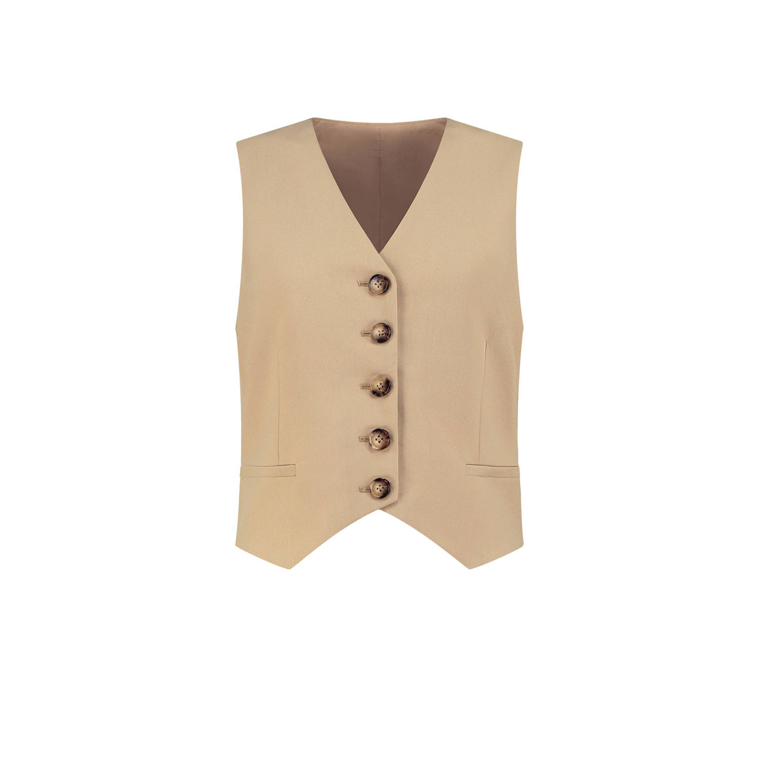 Fifth House x Chantal Janzen gilet Addison met ceintuur camel