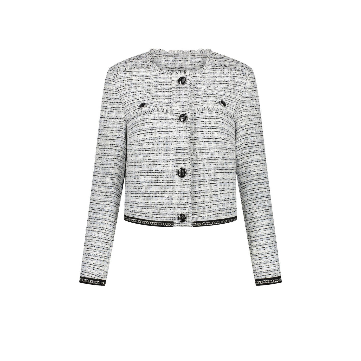 Fifth House x Chantal Janzen cropped blazer Aurora lichtblauw