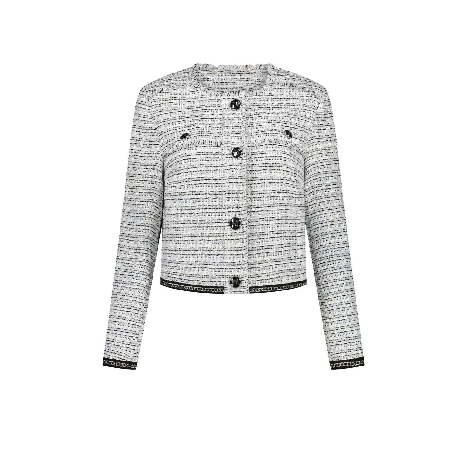 Fifth House x Chantal Janzen cropped blazer Aurora lichtblauw